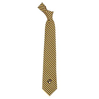 Milwaukee Brewers Gingham Tie