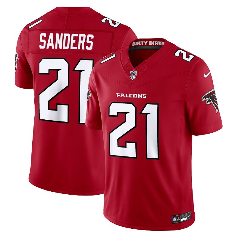 Nike Deion Sanders Red Atlanta Falcons Team Vapor F.U.S.E. Stitched Retired Limited Jersey