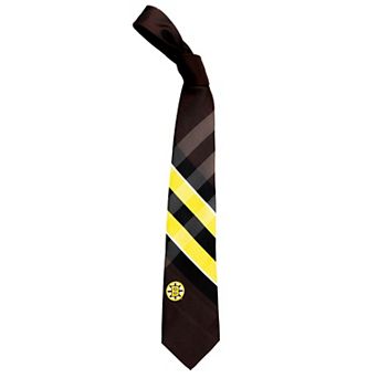 Boston Bruins Woven Grid Tie