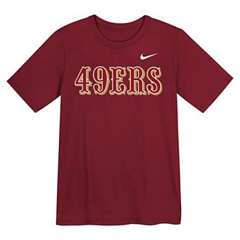 Preschool Nike Scarlet San Francisco 49ers Wordmark T-Shirt