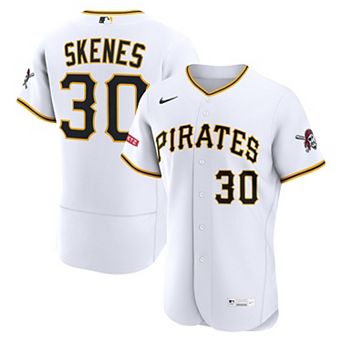 Men's Nike Paul Skenes White Pittsburgh Pirates Home Authentic Sponsor Patch Jersey