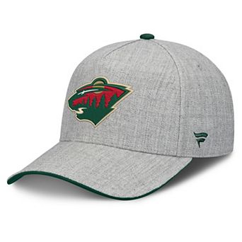 Men's Fanatics Heather Gray Minnesota Wild A-Frame Adjustable Hat