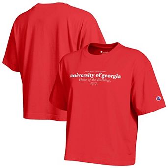 Women's Champion Red Georgia Bulldogs Home Wordmark T-Shirt