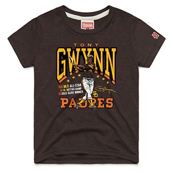 Youth Homage Tony Gwynn Brown San Diego Padres Cooperstown Collection Player Graphic Tri-Blend T-Shirt