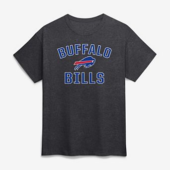 Men's Logo Athletic Charcoal Buffalo Bills Cotton Victory Arch T-Shirt