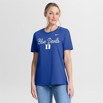 Women's Nike Royal Duke Blue Devils Script Mantra Logo T-Shirt