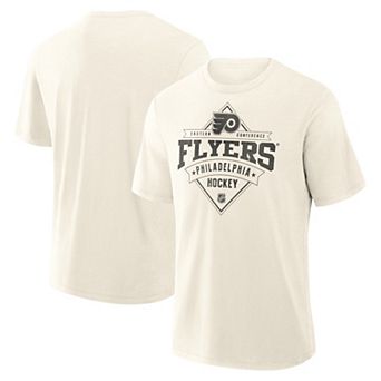 Men's Fanatics Cream Philadelphia Flyers Vintage Insp. Stadium Slub T-Shirt