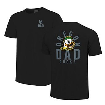 Men's Black Oregon Ducks Father's Day Mascot Overlay T-Shirt