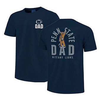 Men's Navy Penn State Nittany Lions Father's Day Mascot Overlay T-Shirt