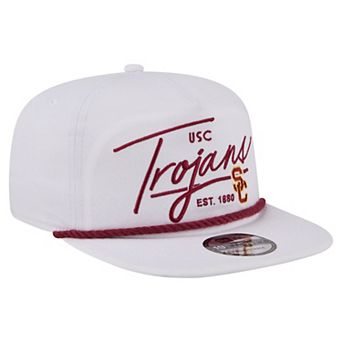Men's New Era White USC Trojans Team Rope 19TWENTY Adjustable Hat
