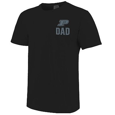 Men's Black Purdue Boilermakers Father's Day Mascot Overlay T-Shirt