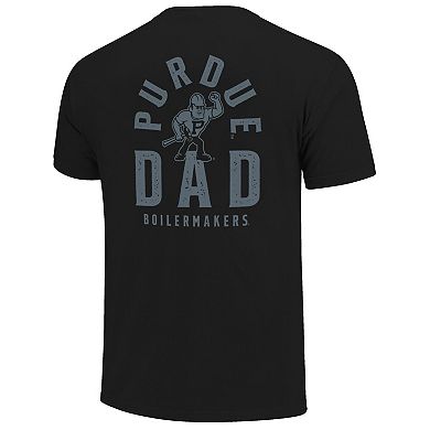 Men's Black Purdue Boilermakers Father's Day Mascot Overlay T-Shirt