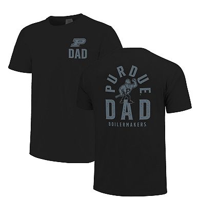 Men's Black Purdue Boilermakers Father's Day Mascot Overlay T-Shirt