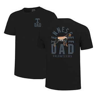 Men's Black Tennessee Volunteers Father's Day Mascot Overlay T-Shirt