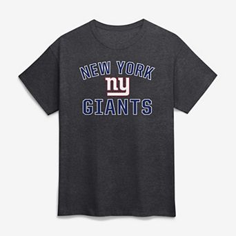 Men's Logo Athletic Charcoal New York Giants Cotton Victory Arch T-Shirt
