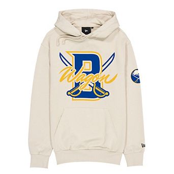 Men's New Era Cream Buffalo Sabres Wagon Defender Hoodie