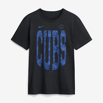 Men's Nike Black Chicago Cubs Camo Velocity Victor T-Shirt