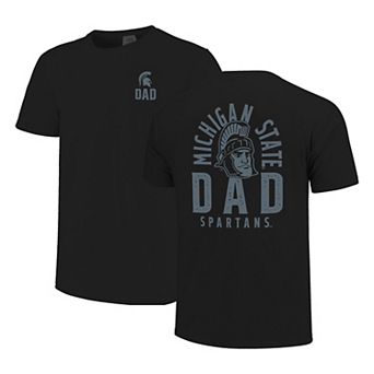 Men's Black Michigan State Spartans Father's Day Mascot Overlay T-Shirt