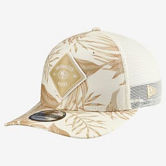 Men's New Era Tan San Francisco 49ers Tonal Palm COOLERA 9SEVENTY Adjustable Trucker Hat