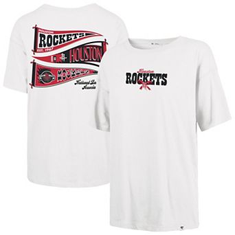 Women's '47 White Houston Rockets Bow and Banner Sadie T-Shirt