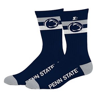Unisex Starter Penn State Nittany Lions Team Color Two-Stripe Crew Socks
