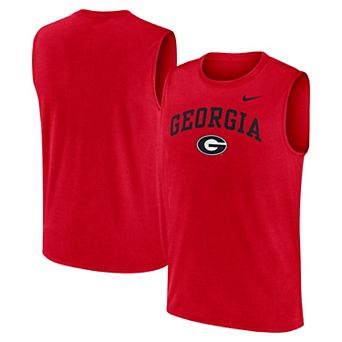 Men's Nike Red Georgia Bulldogs Primetime Legend Arch Dri-FIT Muscle Tank Top