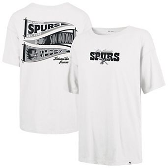Women's '47 White San Antonio Spurs Bow and Banner Sadie T-Shirt