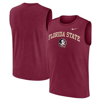 Men's Nike Garnet Florida State Seminoles Primetime Legend Arch Dri-FIT Muscle Tank Top