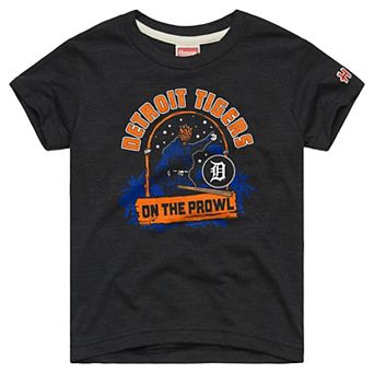 Youth Homage Charcoal Detroit Tigers Star Wars x MLB Dark Side T-Shirt