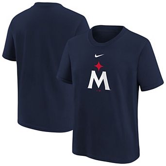 Youth Nike Navy Minnesota Twins Large Logo T-Shirt