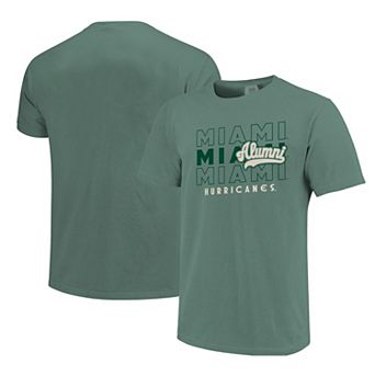 Men's Green Miami Hurricanes Alumni Script Overlay T-Shirt