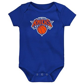 Newborn Outerstuff Blue New York Knicks Primary Logo Creeper