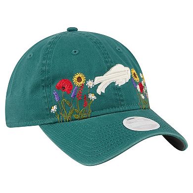 Women's New Era Green Buffalo Bills Wildflower 9TWENTY Adjustable Hat