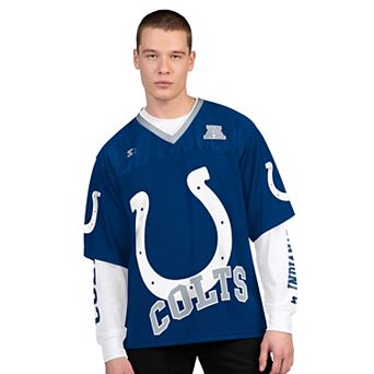 Men's Starter Royal/White Indianapolis Colts Short Sleeve & Long Sleeve T-Shirt Combo Pack