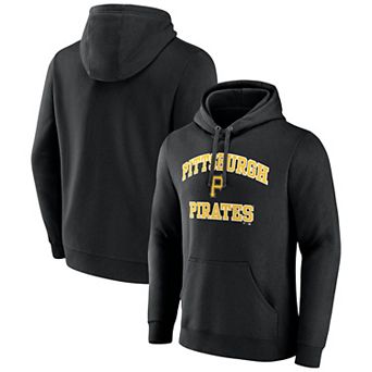 Men's Logo Athletic Black Pittsburgh Pirates Heart & Soul Hoodie