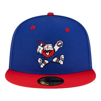 Men's New Era Royal/Red Denver Nuggets 80s Throwback 59FIFTY Fitted Hat