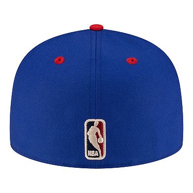 Men's New Era Royal/Red Denver Nuggets 80s Throwback 59FIFTY Fitted Hat