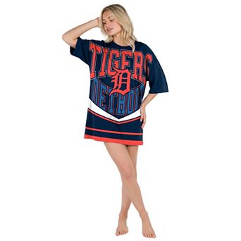 Women's Concepts Sport Navy Detroit Tigers Mosaic Knit Nightdress