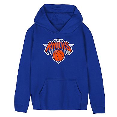 Preschool Outerstuff Blue New York Knicks Primary Logo Hoodie