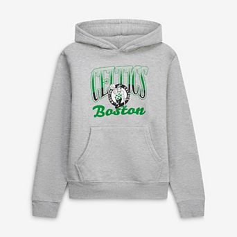 Youth Stadium Essentials Heather Gray Boston Celtics Sky High Hoodie