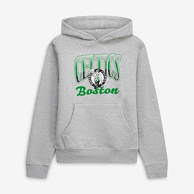 Youth Stadium Essentials Heather Gray Boston Celtics Sky High Hoodie