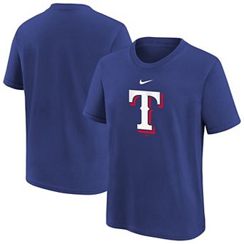 Youth Nike Royal Texas Rangers Large Logo T-Shirt