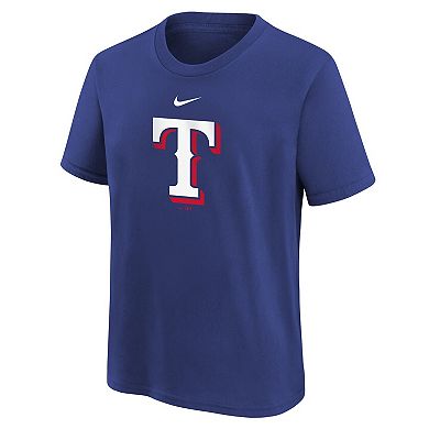 Youth Nike Royal Texas Rangers Large Logo T-Shirt