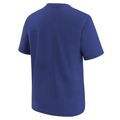 Youth Nike Royal Texas Rangers Large Logo T-Shirt