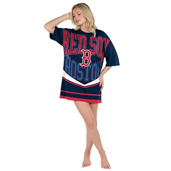 Women's Concepts Sport Navy Boston Red Sox Mosaic Knit Nightdress