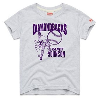 Youth Homage Randy Johnson Ash Arizona Diamondbacks Cooperstown Collection Player Graphic Tri-Blend T-Shirt