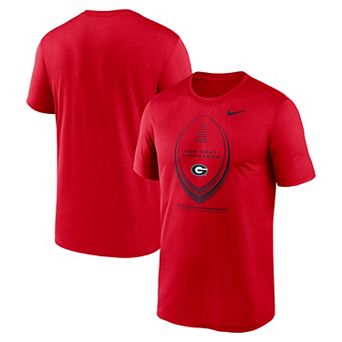 Men's Nike Red Georgia Bulldogs Primetime Legend Football Icon Dri-FIT T-Shirt