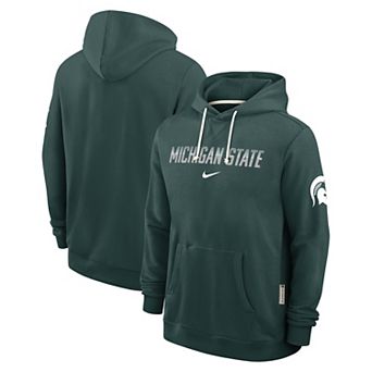 Men's Nike Green Michigan State Spartans 2026 Sideline Standard Issue Dri-FIT Hoodie