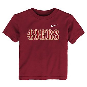 Toddler Nike Scarlet San Francisco 49ers Wordmark T-Shirt