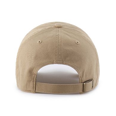 Men's '47 Khaki Philadelphia Flyers Logo Clean Up Adjustable Hat